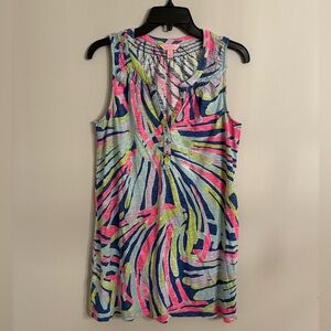 Lilly Pulitzer sleeveless top/cover up - size M